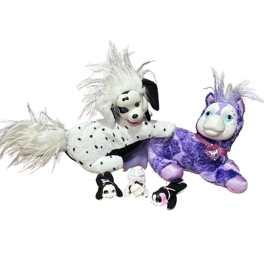 2015 Puppy Surprise Dalmatian RARE w/ 3 Babies & Unicorn Surprise No Babies